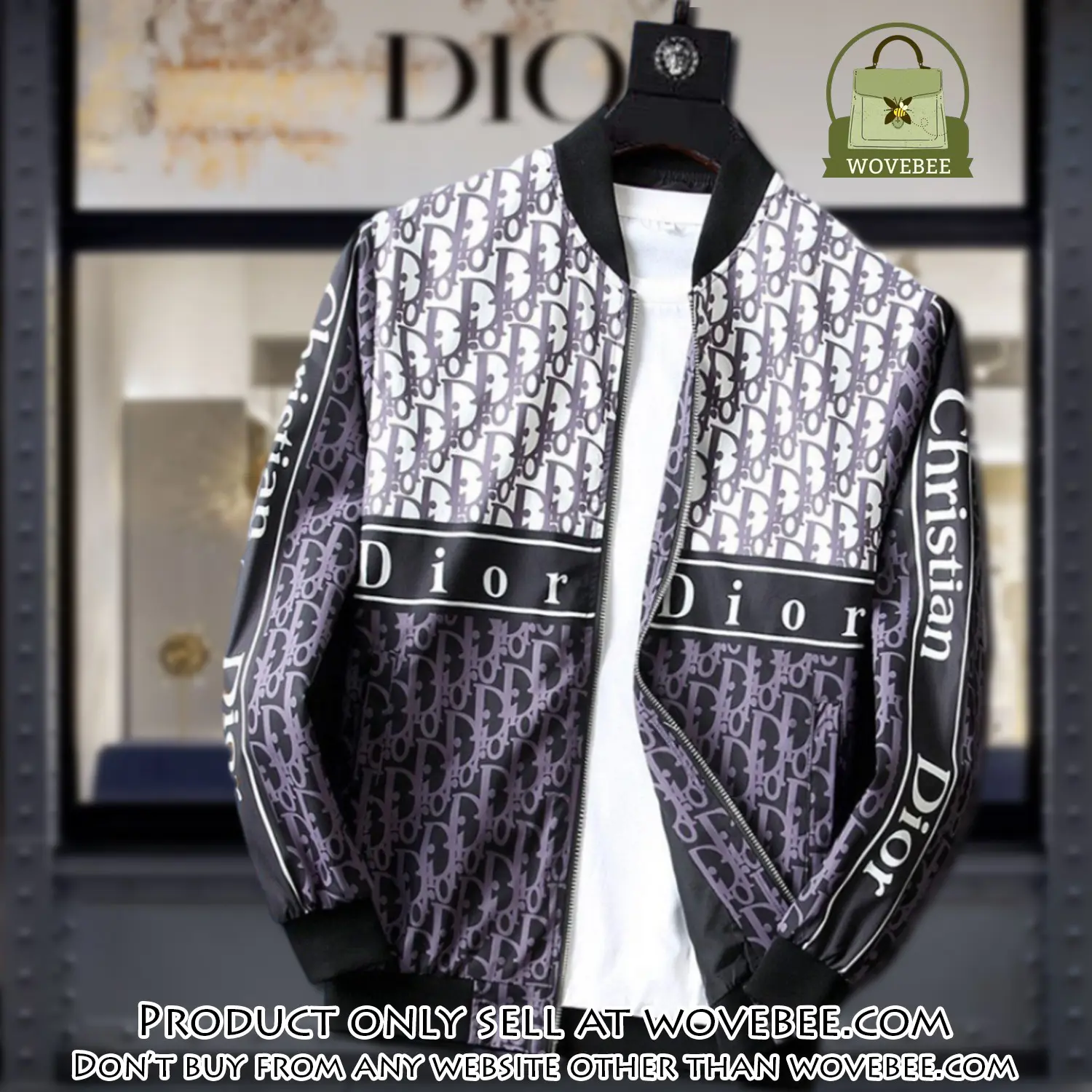 Dior luxury brand varsity zipper jacket vst1067 wvb1316918